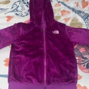 Little girls north face sweater size 5